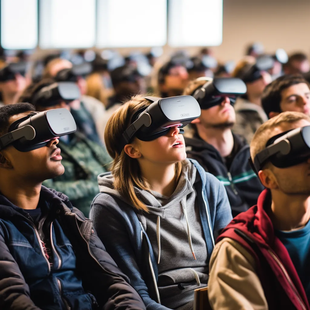 фото студенты в виртуальной реальности